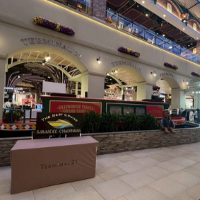 ターミナル21 ラーマ3内、GATE NO.4の特設カウンターにて受付開始